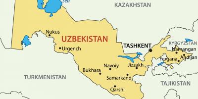 Mesto Uzbekistanu mapu